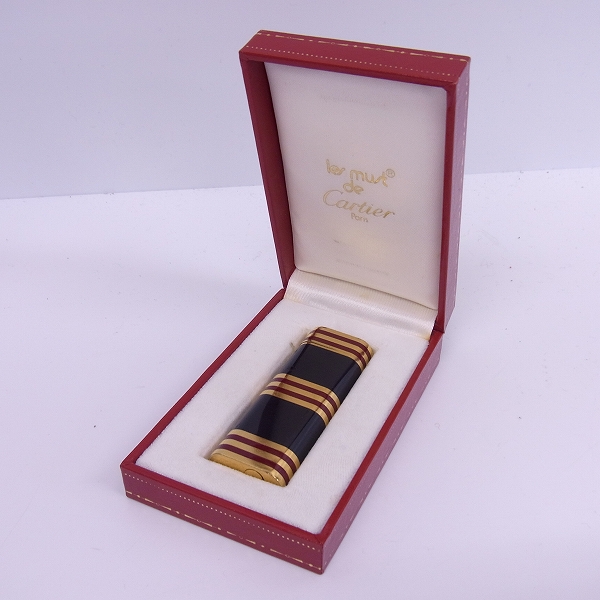 実際に弊社で買取させて頂いたCartier/カルティエ ガスライター ライン柄の画像 6枚目