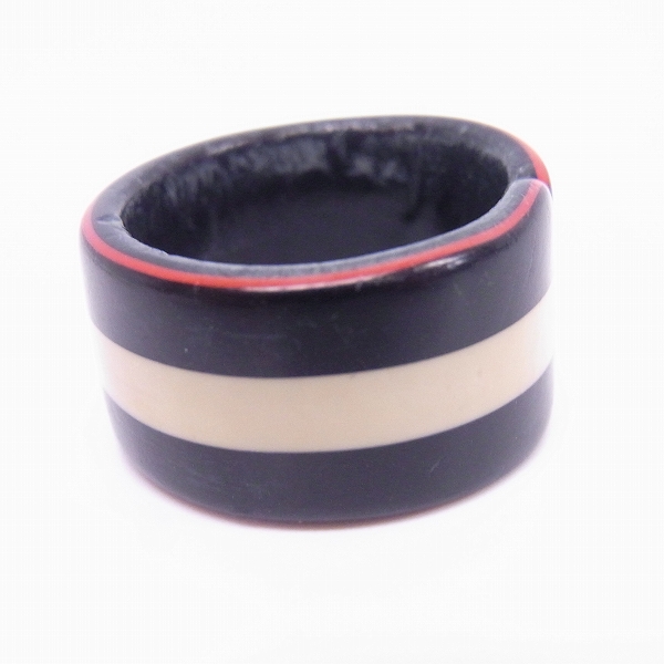 実際に弊社で買取させて頂いたDEROME BRENNER/デロームブレナー リング/指輪 ブラック/黒 17号の画像 2枚目