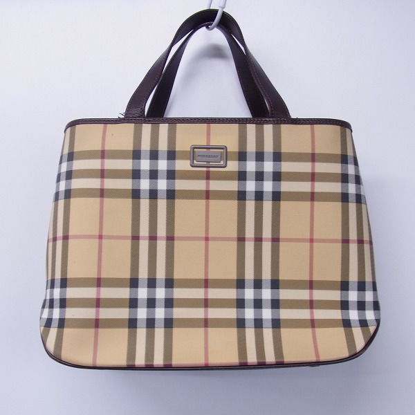実際に弊社で買取させて頂いたBurberry LONDON/バーバリーロンドン ハンドバッグ  タータンチェック柄 PVC