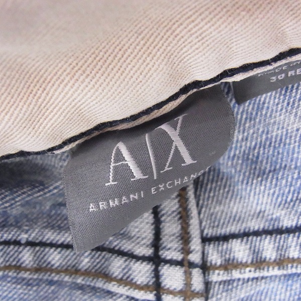 実際に弊社で買取させて頂いたARMANI EXCHANGE/アルマーニエクスチェンジ ダメージ加工デニムパンツ AX259/30の画像 3枚目