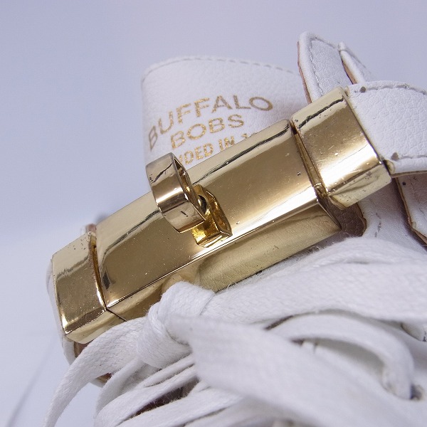 実際に弊社で買取させて頂いたBUFFALO BOBS/バッファローボブズ DUC BASKET/バックバスケット ベルト ハイカットスニーカー SAB8743/41の画像 7枚目