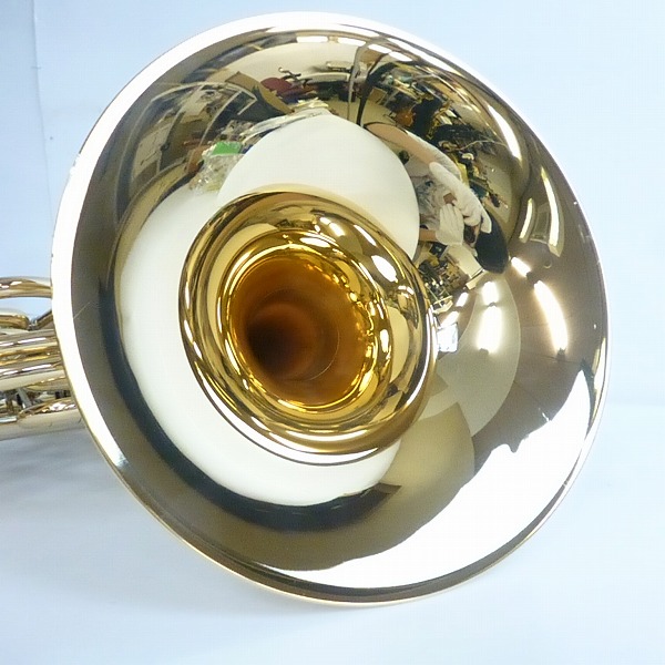 実際に弊社で買取させて頂いた★YAMAHA/ヤマハ YHR-567GDB ゴールドブラス フルダブルホルン ベルカット マウスピース/ハードケース付の画像 4枚目