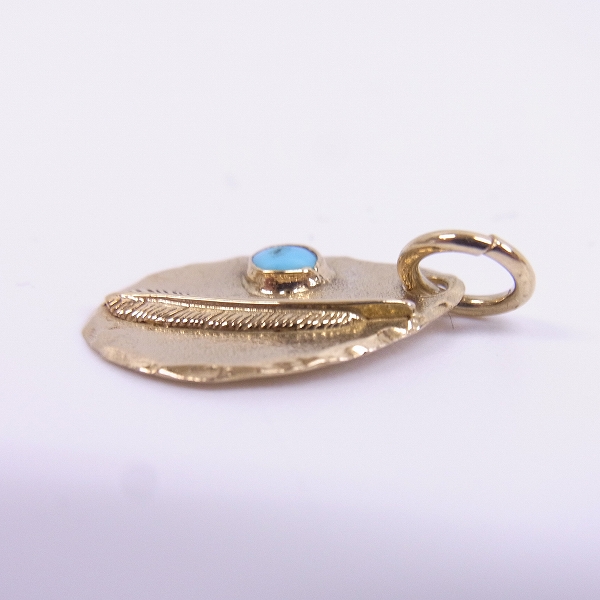 実際に弊社で買取させて頂いた【カスタム】ARIZONA FREEDOM/アリゾナフリーダム全金 K18 タタキ ペンダント/チャームの画像 3枚目