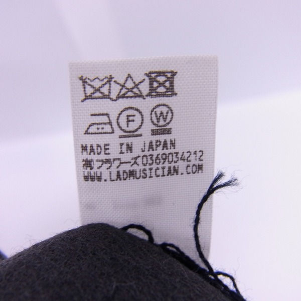 実際に弊社で買取させて頂いたLAD MUSICIAN/ラッドミュージシャン 17SS アナーキズム幾何学デザインキャップ/2117-923の画像 6枚目