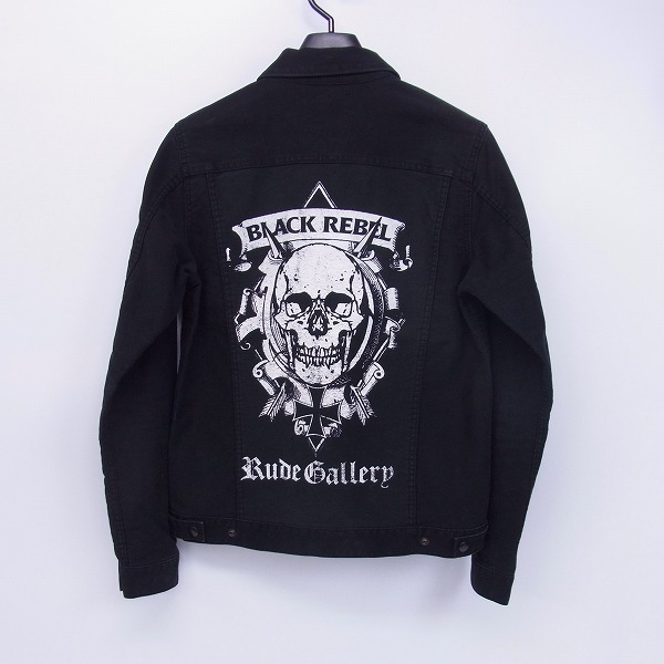 実際に弊社で買取させて頂いたRUDE GALLERY BLACK REBEL/ルードギャラリー デニムジャケット Sの画像 1枚目