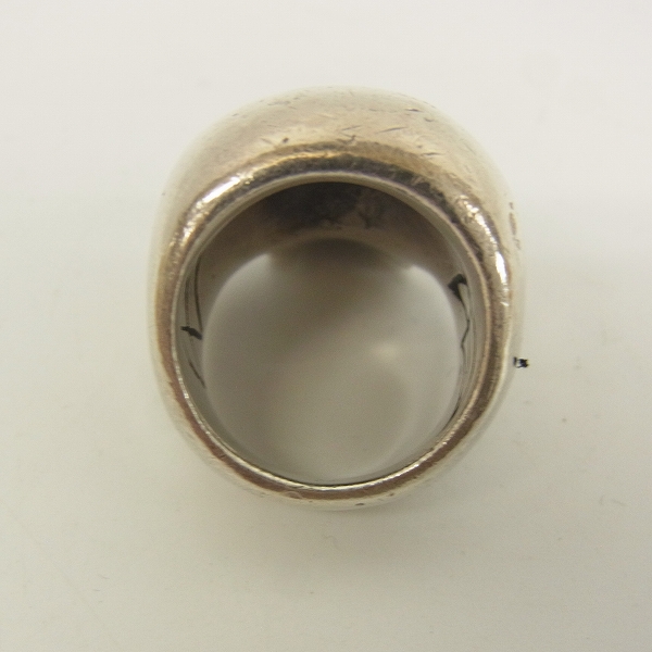 実際に弊社で買取させて頂いたCRAZY PIG/クレイジーピッグ　ラージエビルスカル リング シルバー/13号の画像 4枚目