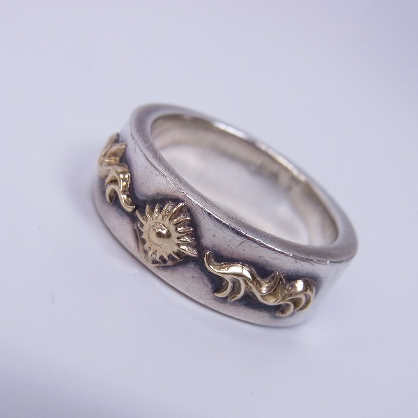 実際に弊社で買取させて頂いたARIZONA FREEDOM/アリゾナ フリーダム NO.12 K18 太陽神付 唐草模様 リング/15～15.5号