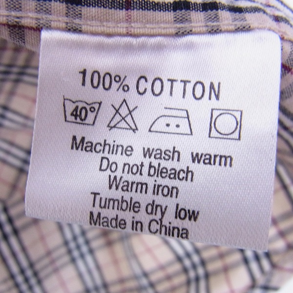 実際に弊社で買取させて頂いたBURBERRY LONDON/バーバリー  胸刺繍 バーバリーチェック柄 長袖シャツ/Mの画像 3枚目