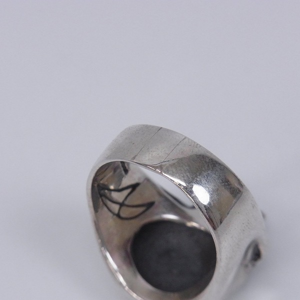 実際に弊社で買取させて頂いた【ギャランティ有り】CRAZY PIG/クレイジーピッグ スモールエビルスカルリング/19号の画像 5枚目