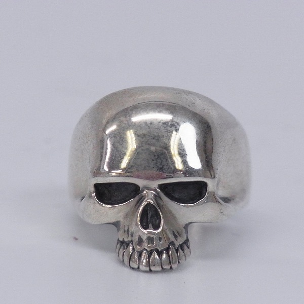 実際に弊社で買取させて頂いた【ギャランティ有り】CRAZY PIG/クレイジーピッグ スモールエビルスカルリング/19号の画像 1枚目