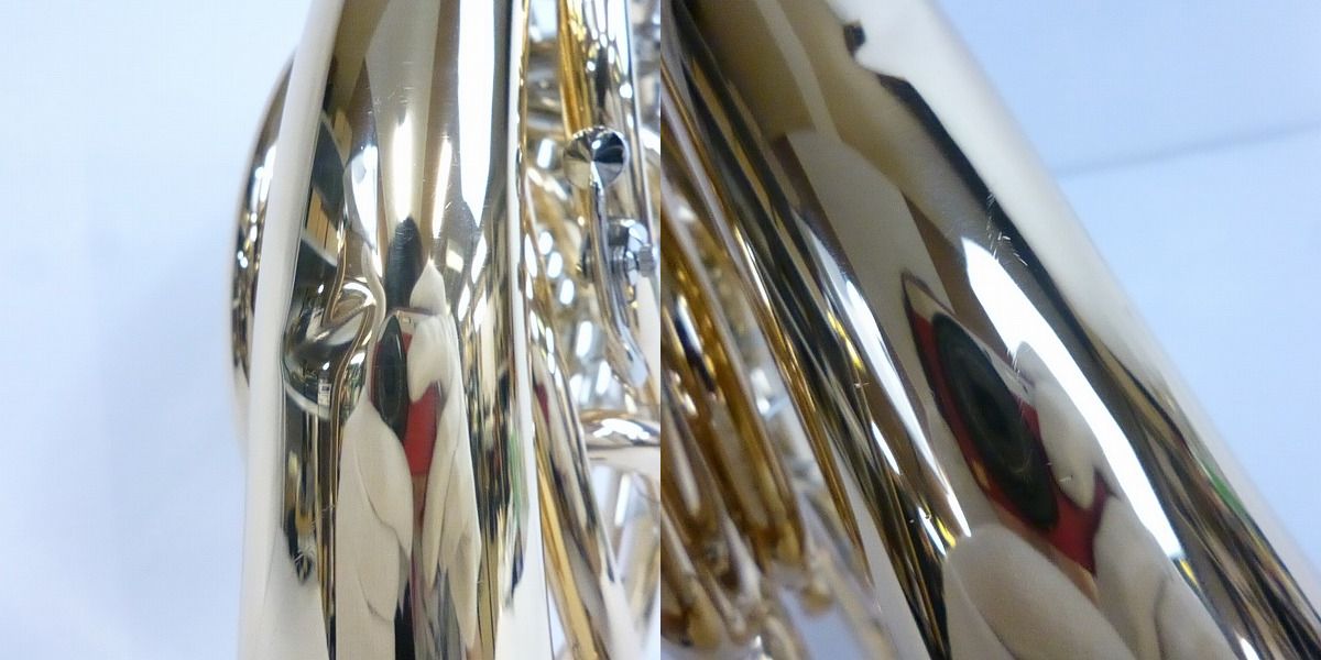 実際に弊社で買取させて頂いた★YAMAHA/ヤマハ YHR-567GDB ゴールドブラス フルダブルホルン ベルカット マウスピース/ハードケース付の画像 7枚目