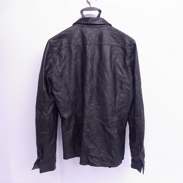 実際に弊社で買取させて頂いたjunhashimoto/ジュンハシモト LEATHER SHIRTS JACET/レザーシャツジャケット LET005 WCF03/5の画像 1枚目