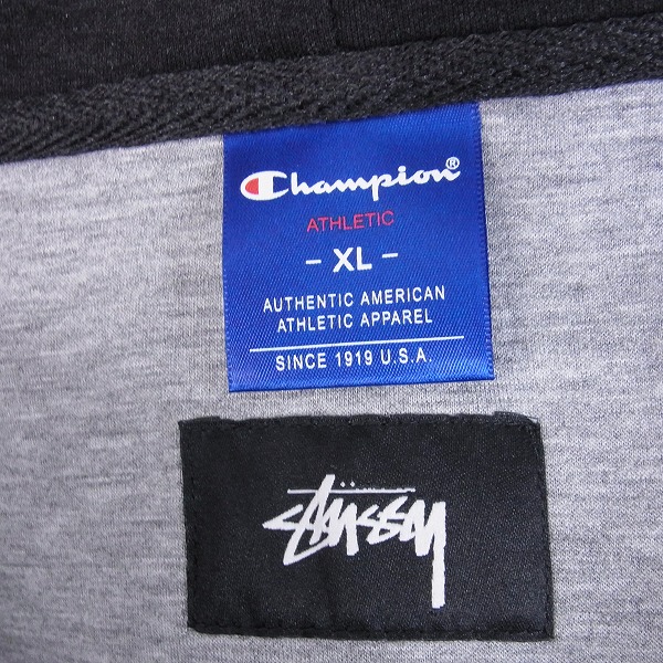 実際に弊社で買取させて頂いたSTUSSY×Champion/ステューシー×チャンピオン スウェット セットアップ XLの画像 2枚目