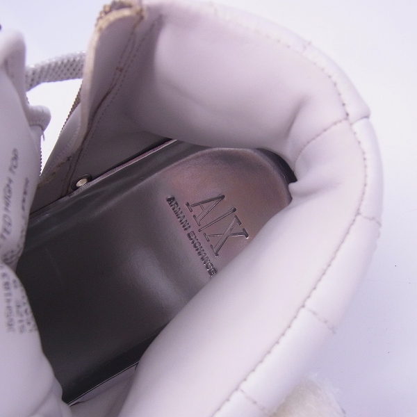 実際に弊社で買取させて頂いたARMANI EXCHANGE/アルマーニエクスチェンジ ハイカットスニーカー J6SH183/9の画像 4枚目