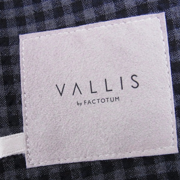 実際に弊社で買取させて頂いたVALLIS by FACTOTUM/ヴァリスバイファクトタム チェック柄 1B テーラードジャケット/46の画像 2枚目