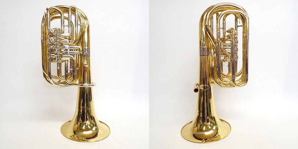 実際に弊社で買取させて頂いた★【型番詳細不明】Behning&Sons/ベーニング＆ソン ミニチューバ Eb差し替え延長管 ハードケース付 の画像 1枚目