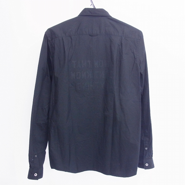実際に弊社で買取させて頂いたUNIFORM EXPERIMENT/ユニフォームエクスペリメント TYPOGRAPHY REGULAR COLLAR SHIRT/1の画像 1枚目