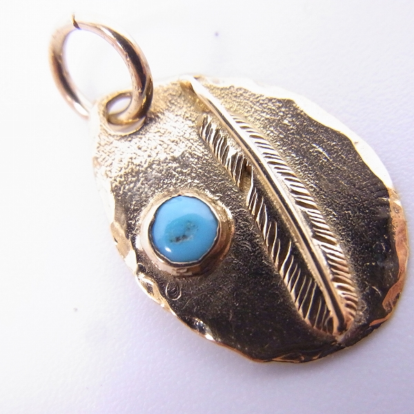 実際に弊社で買取させて頂いた【カスタム】ARIZONA FREEDOM/アリゾナフリーダム全金 K18 タタキ ペンダント/チャームの画像 4枚目