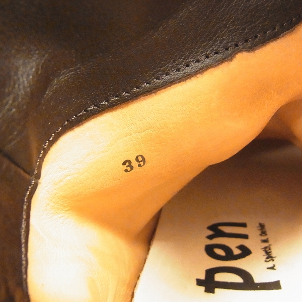 実際に弊社で買取させて頂いたtrippen/トリッペン ボム クオイ レザー ショートブーツ レディース 39の画像 5枚目