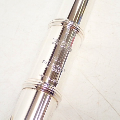 実際に弊社で買取させて頂いたYAMAHA/ヤマハ YFL-211/YFL211 フルート 頭部管リッププレート部分にAg925刻印あり Eメカ付き ハードケース付の画像 3枚目