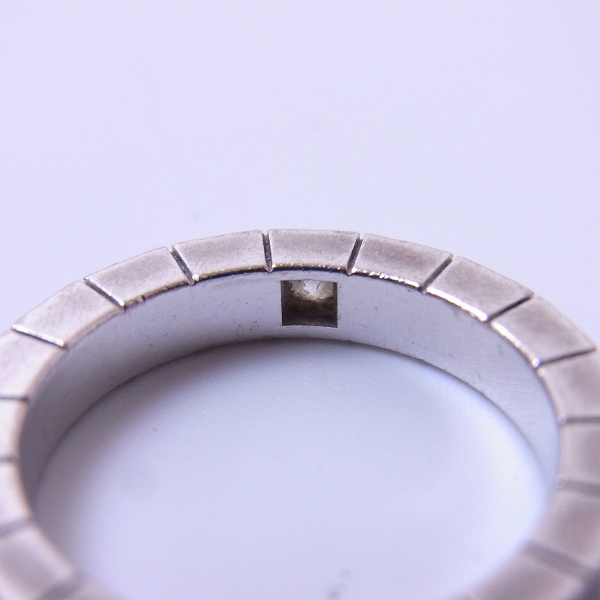 実際に弊社で買取させて頂いたCartier/カルティエ LANIÈRES RING/ラニエール K18 ホワイトゴールド リング/w1P ダイヤ #47/7号の画像 4枚目