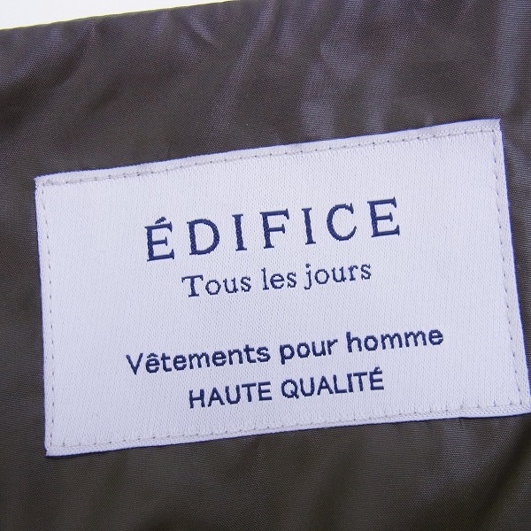 実際に弊社で買取させて頂いたEDIFICE/エディフィス キルティング 中綿 ジャケット/Mの画像 2枚目