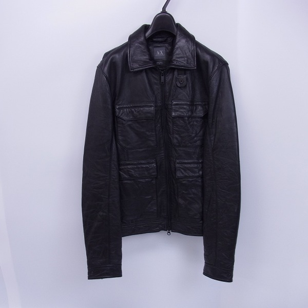 実際に弊社で買取させて頂いたARMANI EXCHANGE/アルマーニエクスチェンジ M-65型 レザージャケット/M