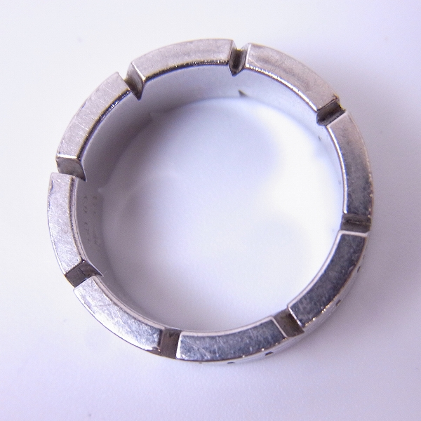 実際に弊社で買取させて頂いたCartier/カルティエ タンクフランセーズ SMリング K18 ホワイトゴールド リング/w15P ダイヤ #49/9号の画像 3枚目