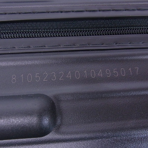 実際に弊社で買取させて頂いたRIMOWA/リモワ サルサ キャビンマルチホイール 4輪ブラック/810.52/35Lの画像 6枚目