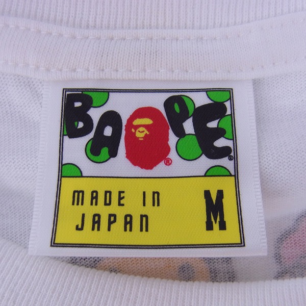 実際に弊社で買取させて頂いたA BATHING APE/ア ベイシングエイプ × 任天堂マリオ マイロ Tシャツ/M の画像 2枚目