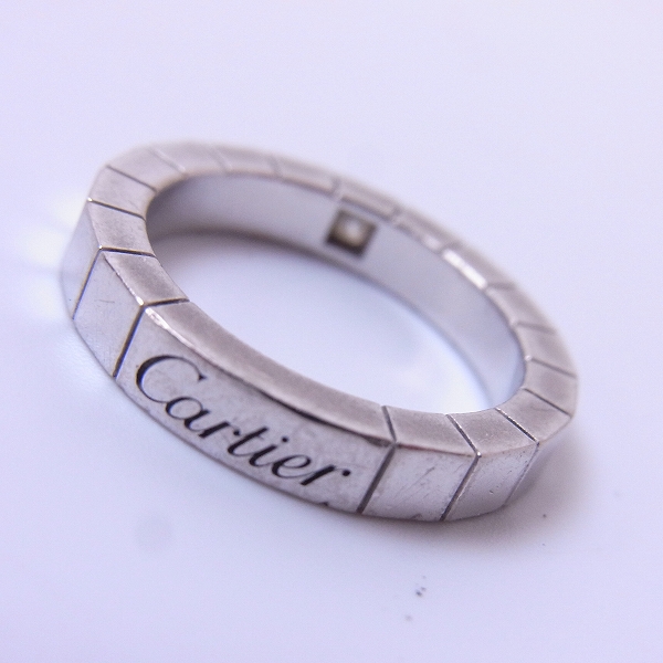 実際に弊社で買取させて頂いたCartier/カルティエ LANIÈRES RING/ラニエール K18 ホワイトゴールド リング/w1P ダイヤ #47/7号