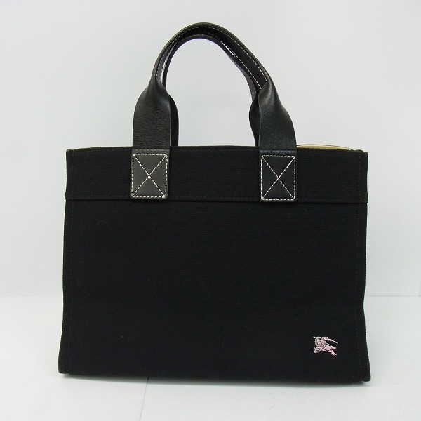 実際に弊社で買取させて頂いたBurberry Blue Label/バーバリーブルーレーベル キャンパス トートバッグ ブラック
