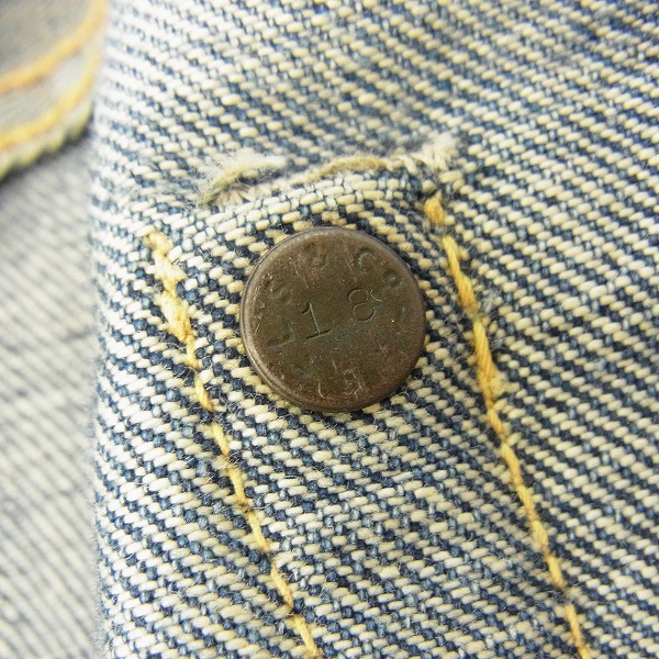 実際に弊社で買取させて頂いたLEVIS/リーバイス 隠しリベット刻印18/革パッチ/片面/グリッパー ジッパーフライ デニムパンツの画像 3枚目