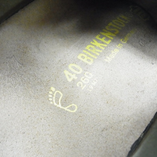 実際に弊社で買取させて頂いたBIRKENSTOCK/ビルケンシュトック スエードレザー レースアップシューズ カーキ/26の画像 5枚目