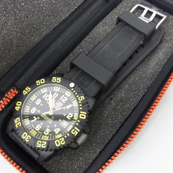 実際に弊社で買取させて頂いたLuminox/ルミノックス ネイビーシールズ イエロー 3055【動作未確認】