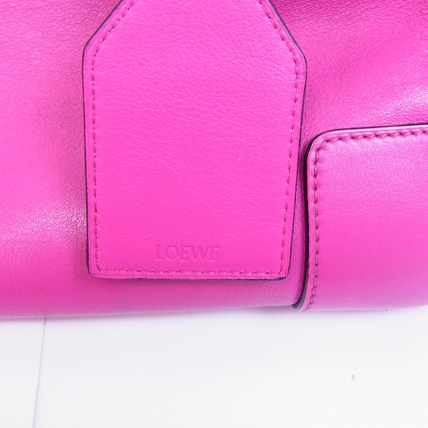 実際に弊社で買取させて頂いたLOEWE/ロエベ アマソナ ハンドバッグ ショルダーストラップ ピンク 2way の画像 6枚目