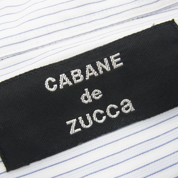 実際に弊社で買取させて頂いたCABANE de ZUCCA/カバンドズッカ ストライプ柄 シャツ/Lの画像 2枚目