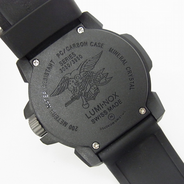 実際に弊社で買取させて頂いたLuminox/ルミノックス ネイビーシールズ イエロー 3055【動作未確認】の画像 4枚目