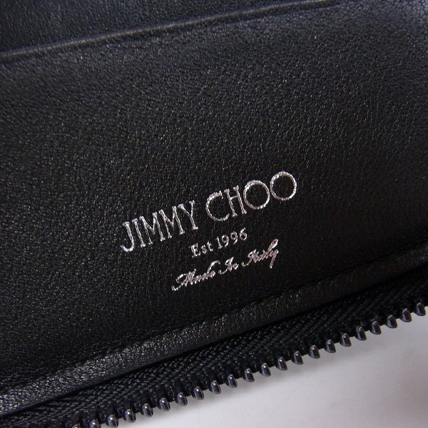 実際に弊社で買取させて頂いたJIMMY CHOO/ジミーチュウ LAWRENCE GRY 173/2つ折り財布の画像 5枚目