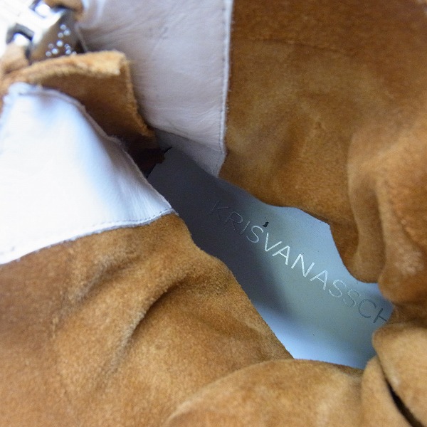 実際に弊社で買取させて頂いたKRIS VAN ASSCHE/クリスヴァンアッシュ スウェード/スエードレザー バックジップ スニーカー Size：42の画像 4枚目