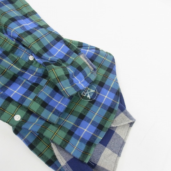 実際に弊社で買取させて頂いたuniform experiment/ユニフォームエクスペリメント チェック ネルシャツ/1の画像 6枚目