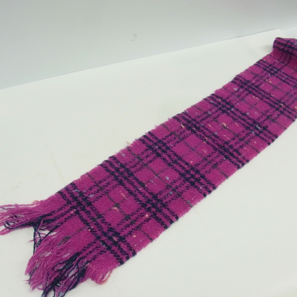 実際に弊社で買取させて頂いたBURBERRY London/バーバリーロンドン メリノウール チェック マフラーの画像 3枚目