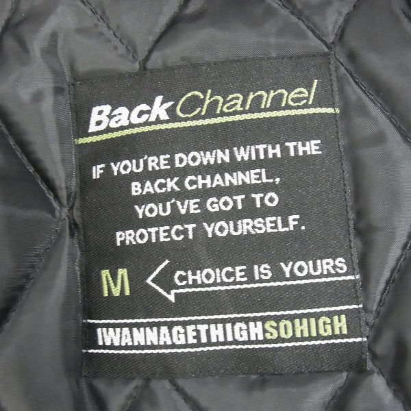 実際に弊社で買取させて頂いたBack Channel/バックチャンネル スタジャン/Mの画像 2枚目