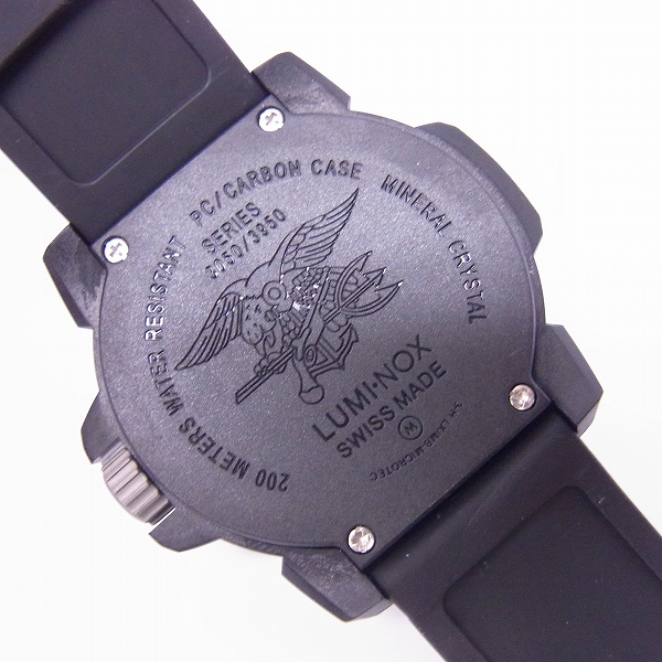 実際に弊社で買取させて頂いたLuminox/ルミノックス ネイビーシールズ オレンジ 3059【動作未確認】の画像 4枚目