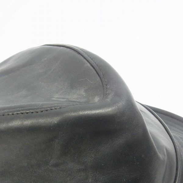 実際に弊社で買取させて頂いたBACKLASH×DHYANA/バックラッシュ×ディアーナ カーフレザー ハット/2の画像 8枚目