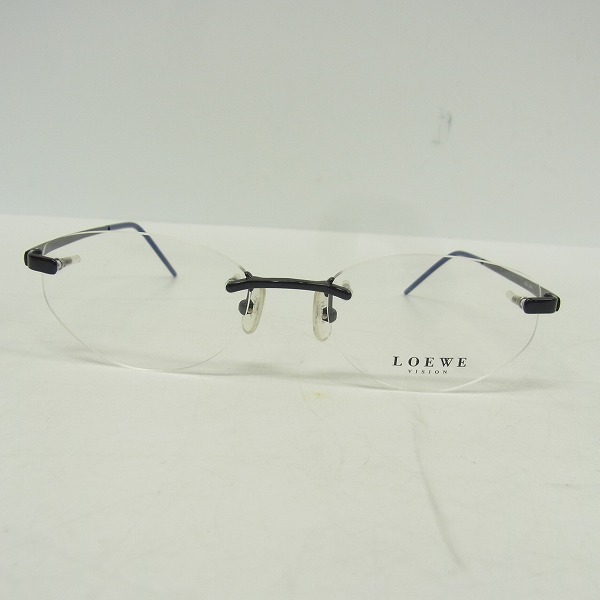 実際に弊社で買取させて頂いたLOEWE/ロエベ 眼鏡/メガネフレーム リムレス TITANIUM/チタンの画像 1枚目