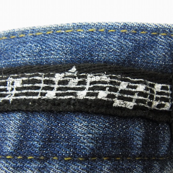 実際に弊社で買取させて頂いた1PIU1UGUALE3 RELAX×NUMBER (N)INE/ウノピュウノウグァーレ×ナンバーナイン ダメージ/リペア加工 デニムパンツ/XLの画像 4枚目