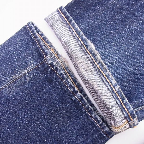 実際に弊社で買取させて頂いたSUGAR CANE/シュガーケーン 1966モデル 復刻 デニムパンツ インディゴの画像 5枚目