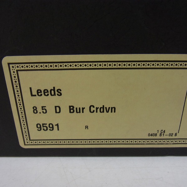 実際に弊社で買取させて頂いたAllen Edmonds/アレンエドモンズ コードバン プレーントゥ レザーシューズ 9591/8.5の画像 9枚目