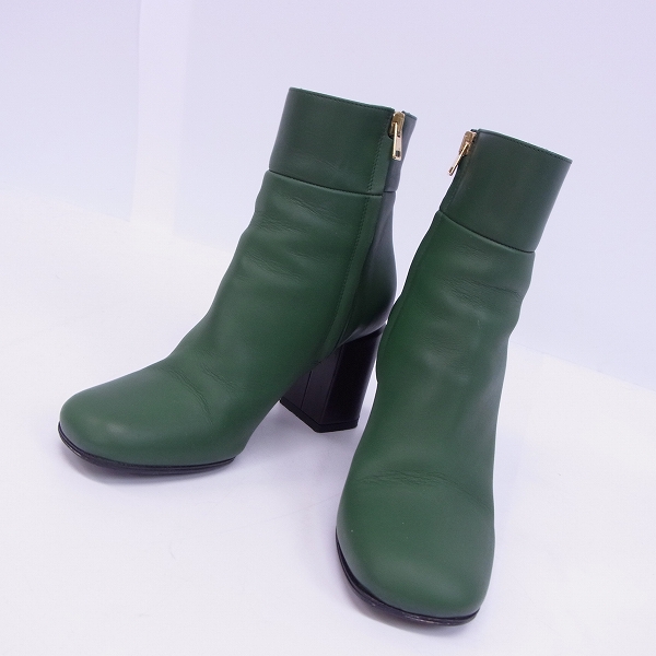 実際に弊社で買取させて頂いたMARNI/マルニ サイドジップブーツ ビブラムソール グリーン 35
